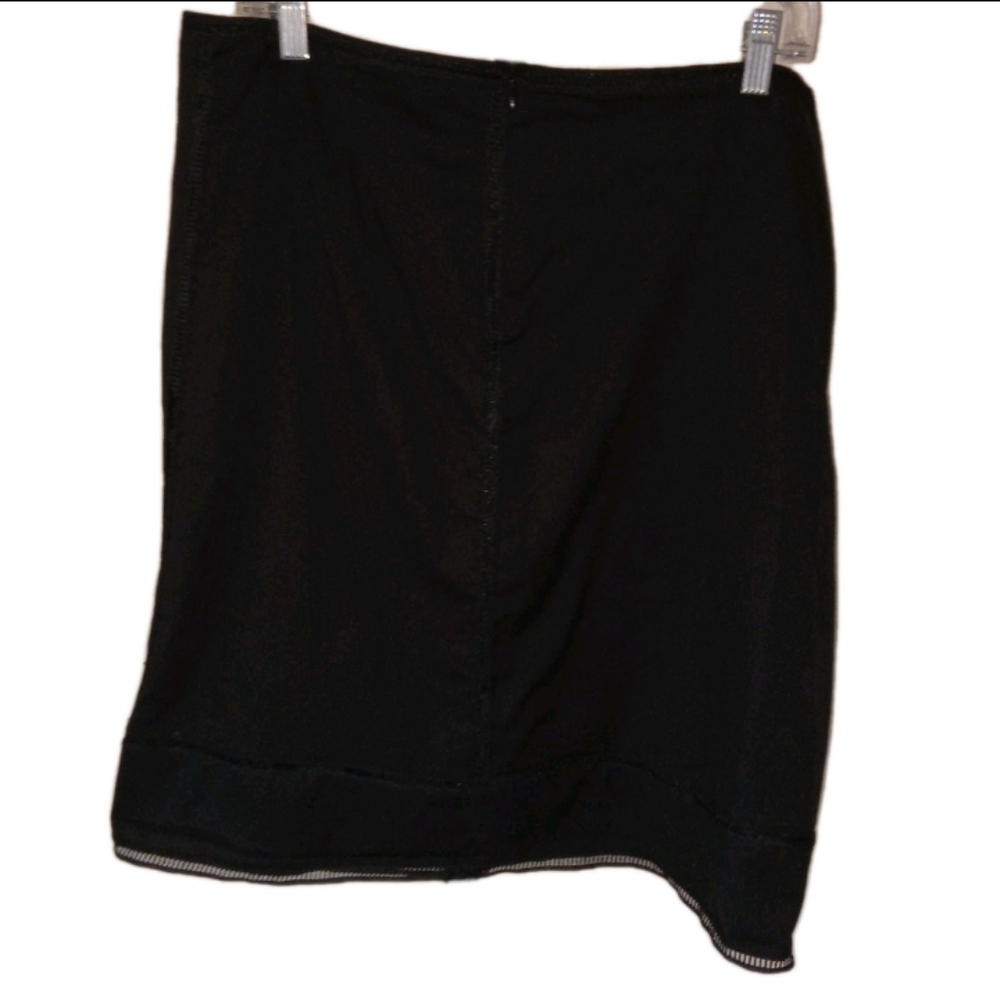 Cynthia Steffe Black Lined Cotton/Spandex Skirt 14 - Picture 2 of 9